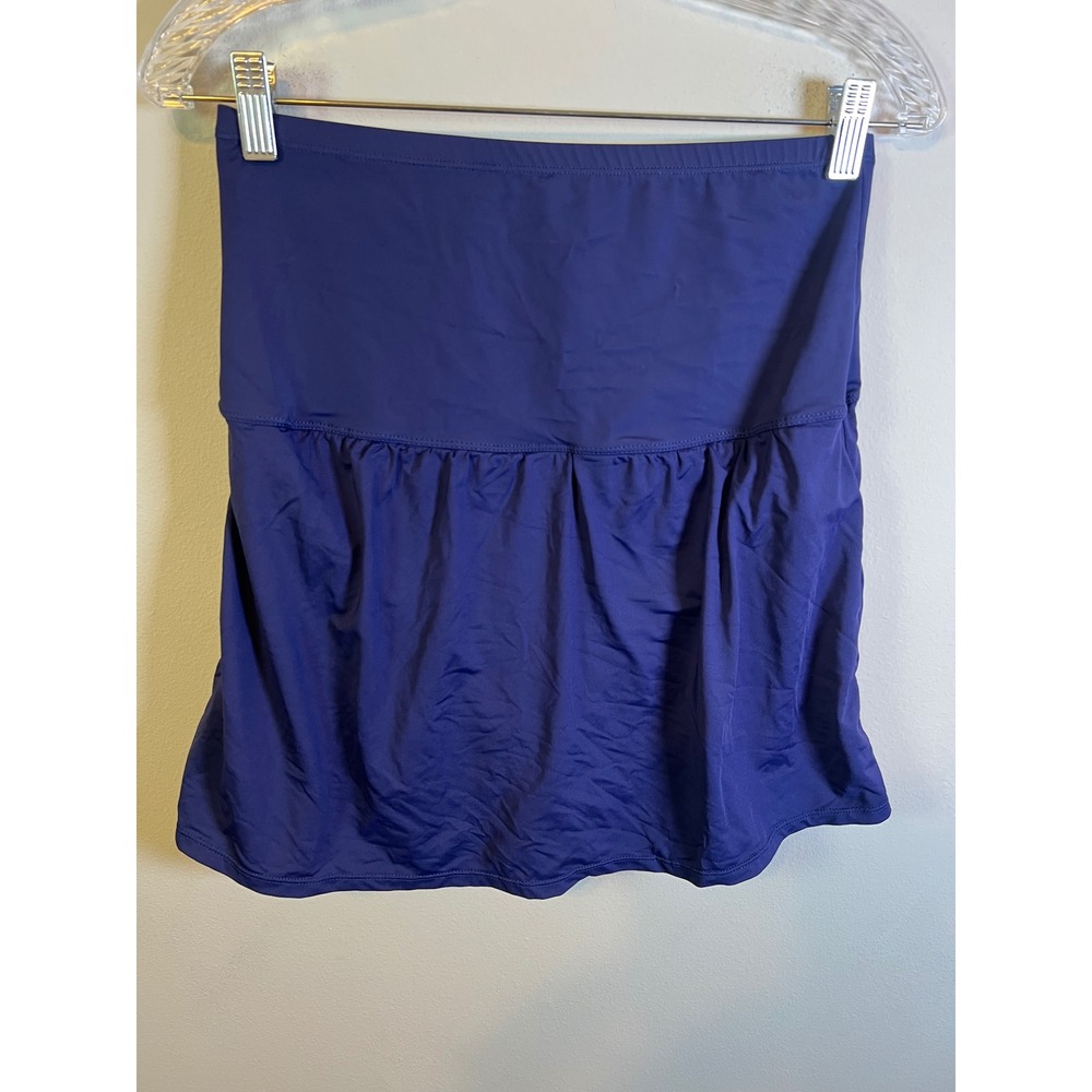 Leilani Womens Swim Skirt‎ Ruffle Hem Purple Size 12
